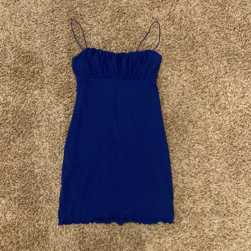 stretchy bodycon dress. works great with heels or sneakers depending on event.